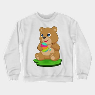 Bear Easter Easter egg Painting Crewneck Sweatshirt